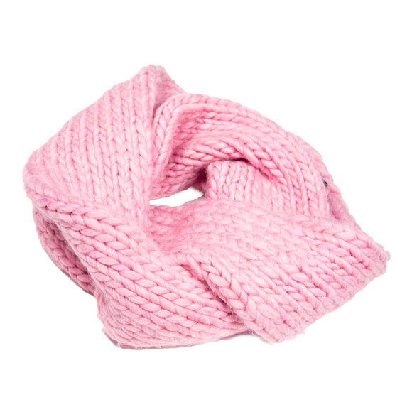 WOOL AND THE GANG PINK KNIT SCARF | WOMENS SIZE 150CM - Picture 2 of 4